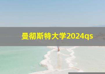 曼彻斯特大学2024qs