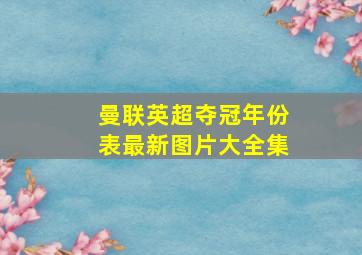 曼联英超夺冠年份表最新图片大全集