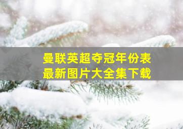 曼联英超夺冠年份表最新图片大全集下载