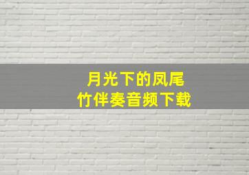 月光下的凤尾竹伴奏音频下载