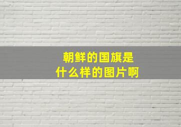 朝鲜的国旗是什么样的图片啊