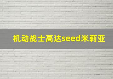 机动战士高达seed米莉亚