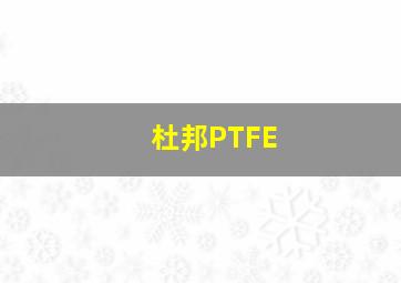 杜邦PTFE