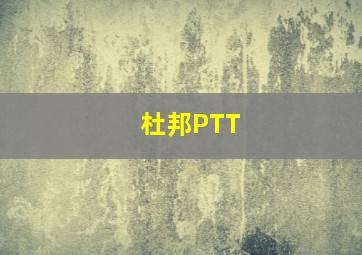 杜邦PTT