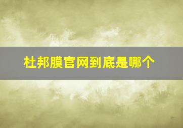 杜邦膜官网到底是哪个