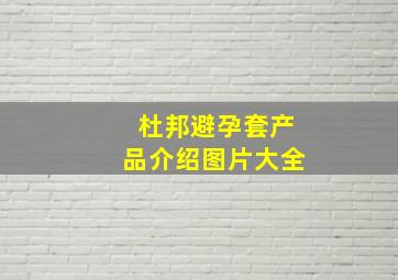 杜邦避孕套产品介绍图片大全