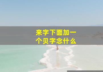 来字下面加一个贝字念什么