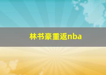 林书豪重返nba