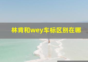 林肯和wey车标区别在哪