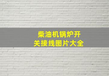 柴油机锅炉开关接线图片大全