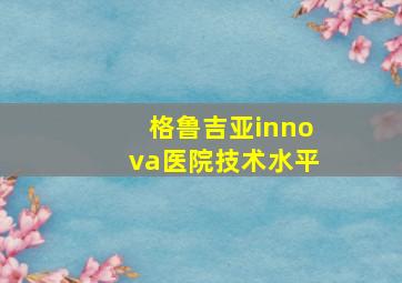 格鲁吉亚innova医院技术水平