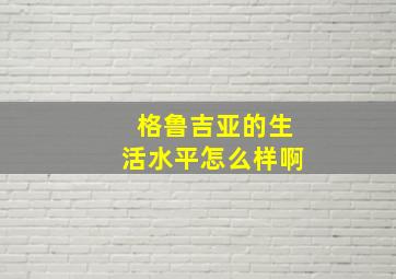 格鲁吉亚的生活水平怎么样啊