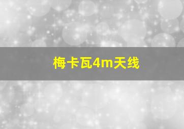 梅卡瓦4m天线