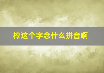 椁这个字念什么拼音啊