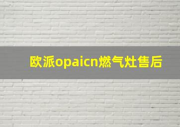 欧派opaicn燃气灶售后