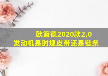 欧篮德2020款2,0发动机是时规皮带还是链条