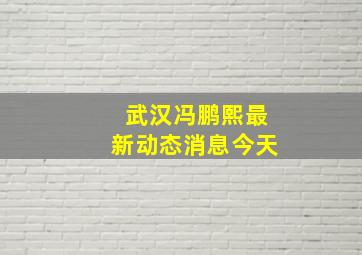 武汉冯鹏熙最新动态消息今天