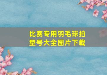 比赛专用羽毛球拍型号大全图片下载