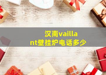 汉南vaillant壁挂炉电话多少