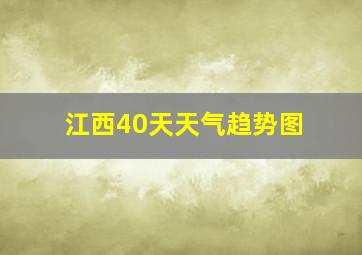 江西40天天气趋势图