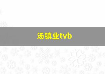 汤镇业tvb