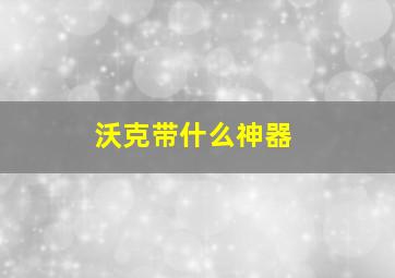 沃克带什么神器