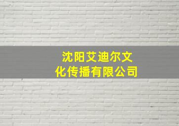 沈阳艾迪尔文化传播有限公司