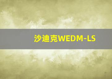 沙迪克WEDM-LS