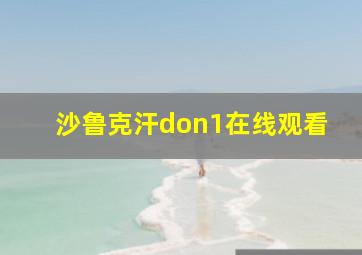 沙鲁克汗don1在线观看