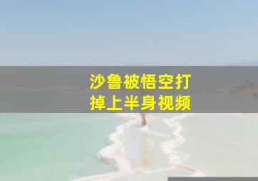 沙鲁被悟空打掉上半身视频