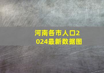 河南各市人口2024最新数据图