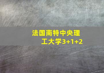 法国南特中央理工大学3+1+2