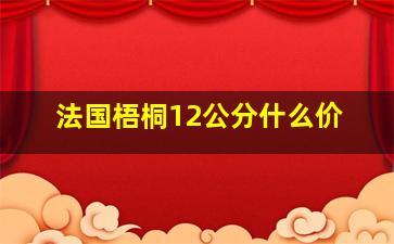 法国梧桐12公分什么价