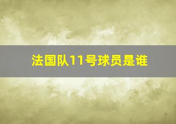 法国队11号球员是谁