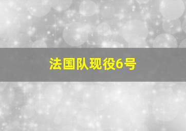 法国队现役6号