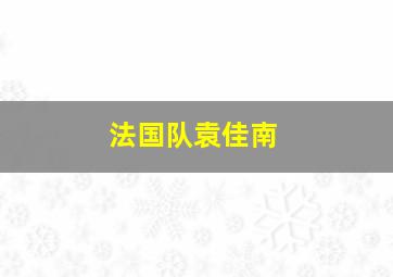 法国队袁佳南