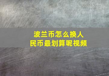 波兰币怎么换人民币最划算呢视频