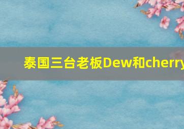 泰国三台老板Dew和cherry