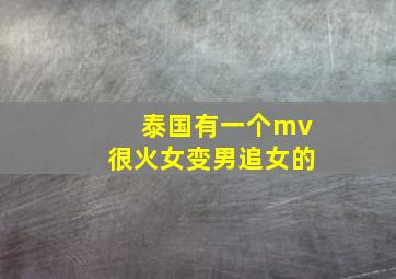 泰国有一个mv很火女变男追女的