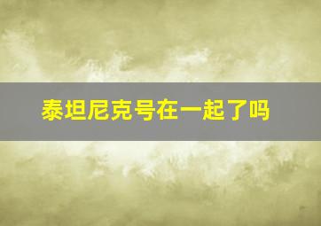 泰坦尼克号在一起了吗