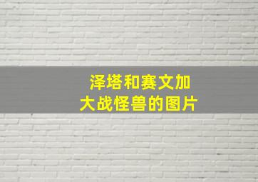 泽塔和赛文加大战怪兽的图片