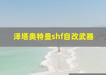 泽塔奥特曼shf自改武器