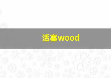 活塞wood