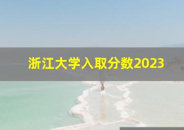 浙江大学入取分数2023