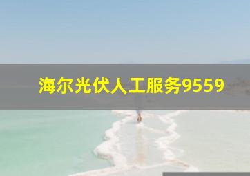 海尔光伏人工服务9559