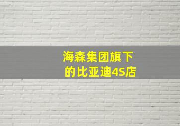 海森集团旗下的比亚迪4S店