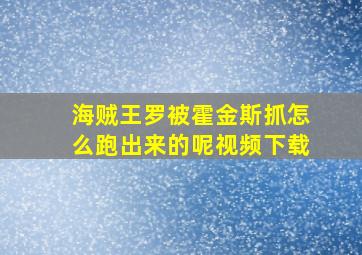 海贼王罗被霍金斯抓怎么跑出来的呢视频下载