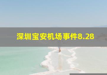 深圳宝安机场事件8.28