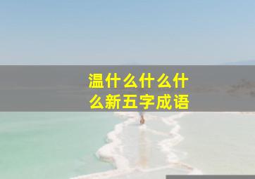 温什么什么什么新五字成语