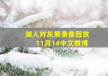 湖人对灰熊录像回放11月14中文微博